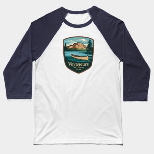 Voyageurs National Park Minnesota Vintage Sign Baseball T-Shirt